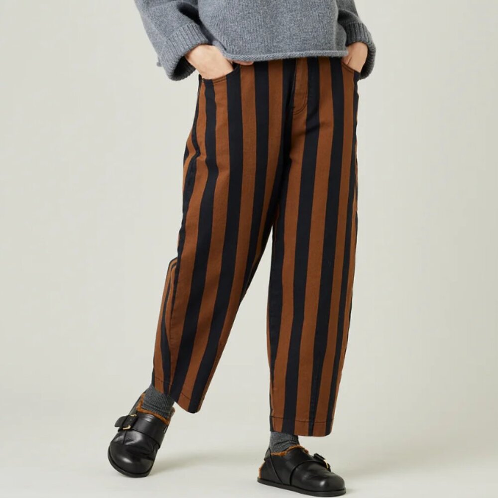 Striped High Rise Women Jeans